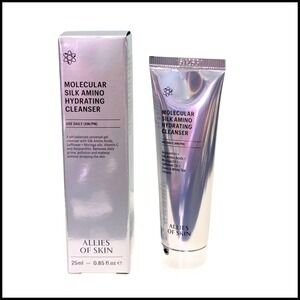 Allies of Skin Molecular Silk Amino Hydrating Cleanser 25ml 0.85 fl oz pH Balanc